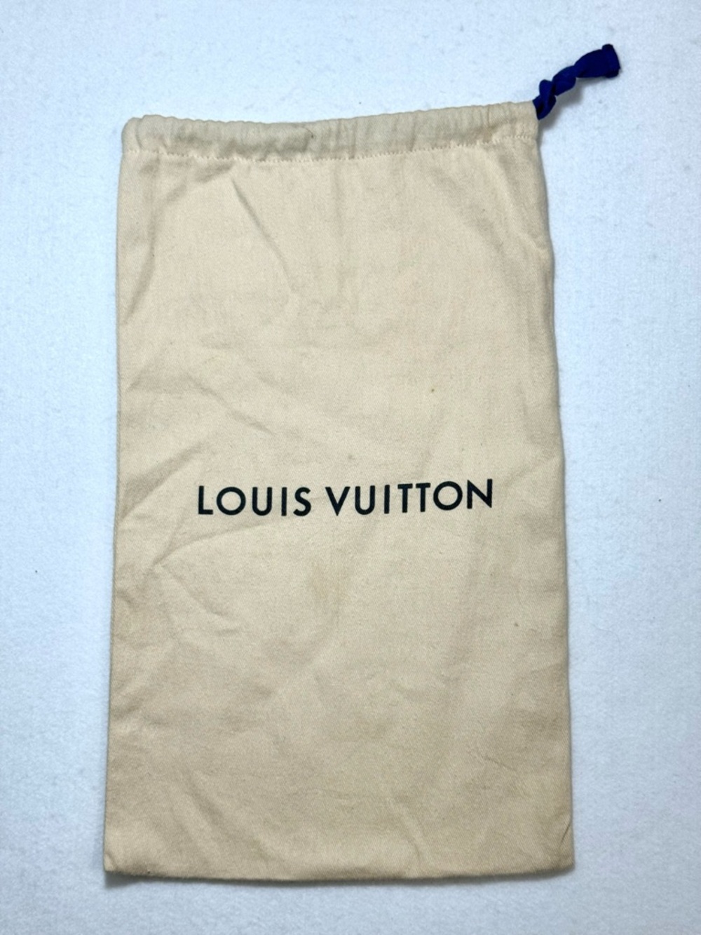 Louis Vuitton LV Dust Bag Drawstring Storage Canvas Pouch Authentic